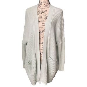 BDG Mint Open Knit Long Semi Chunky/Knitted Cardigan in Size Small